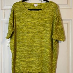 Heathered green Lularoe Irma (Large)